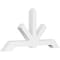 Ekena Millwork Vanguard Architectural Grade PVC Gable Bracket, 60"W x 30"H x 4"D x 4"F, 12/12 Pitch GBP060X30X0404VAN00 - alternate 1